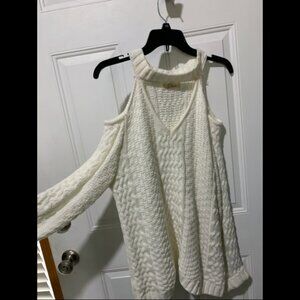 Elan cold shoulder sweater